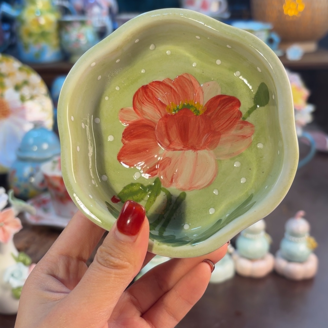 景德镇手绘高温釉下彩陶瓷茶具