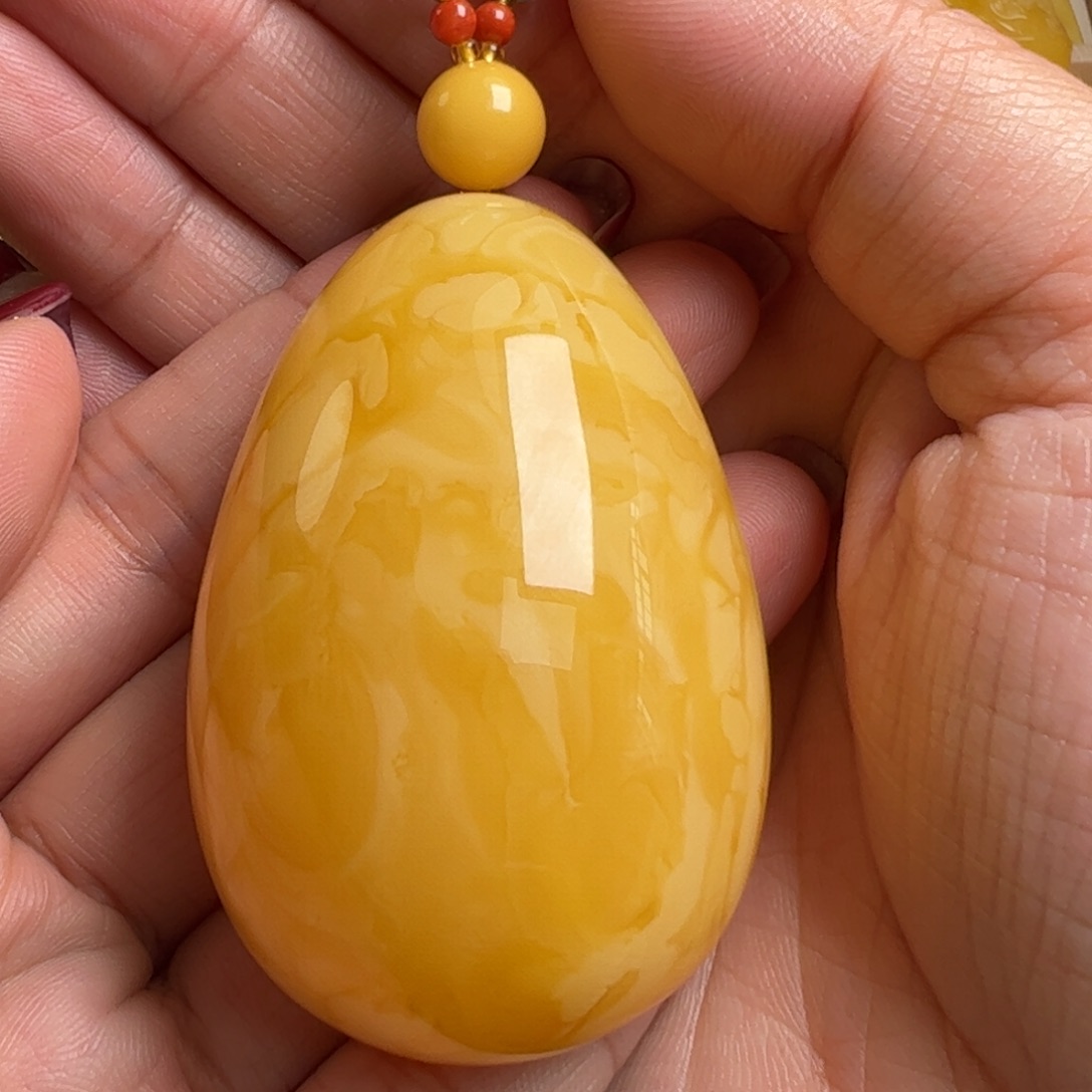 蜜蜡毛衣链未镶嵌无优化