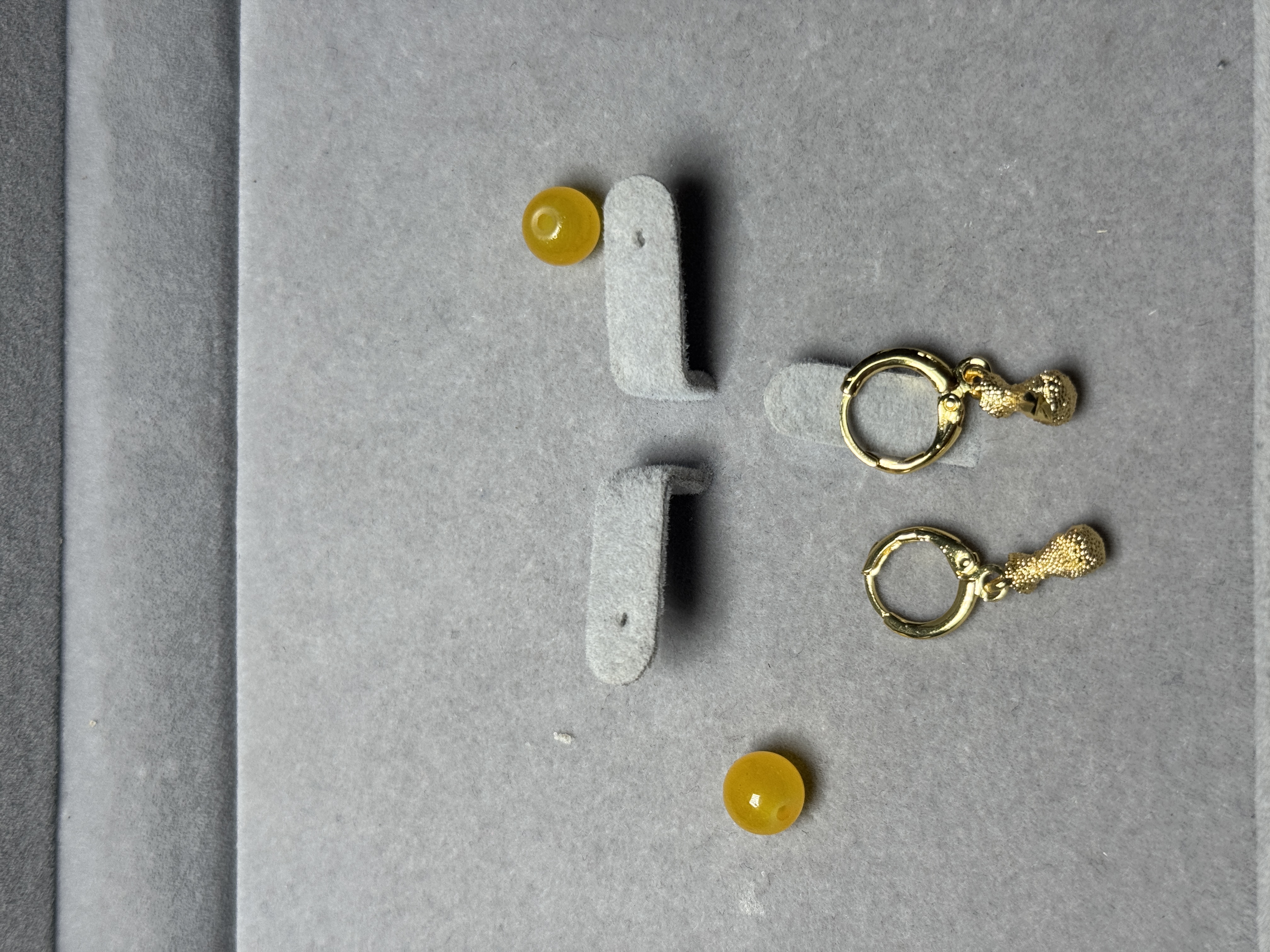 A37精工福袋耳饰玉髓【多样性发一】