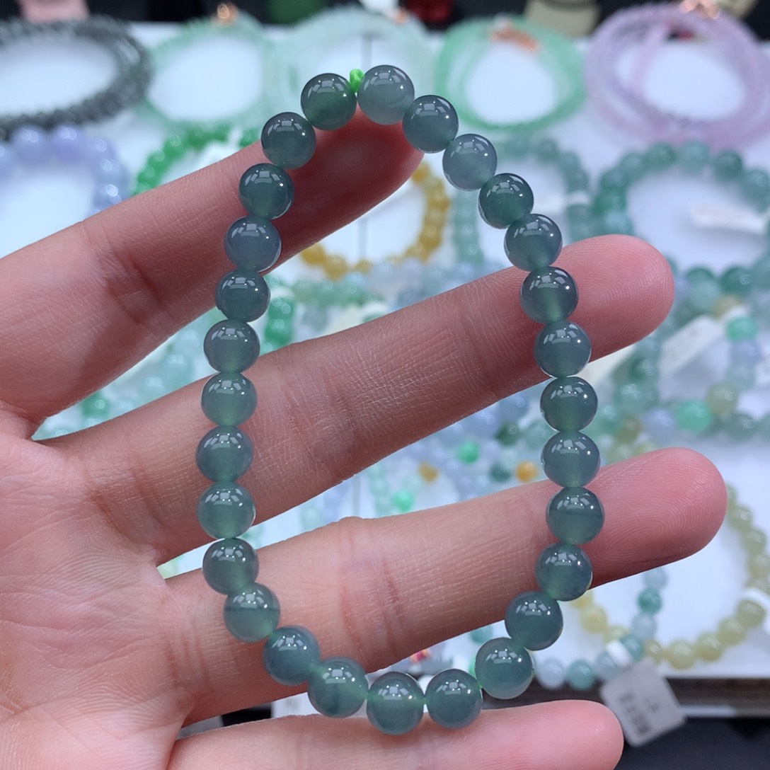 翡翠手链未镶嵌天然