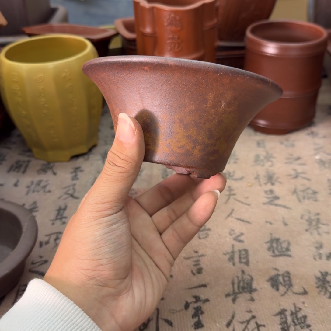 紫砂花盆宜兴紫砂正品12x5.5