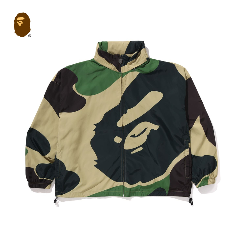 BAPE男装25春夏放大版迷彩图案拉链夹克140302O