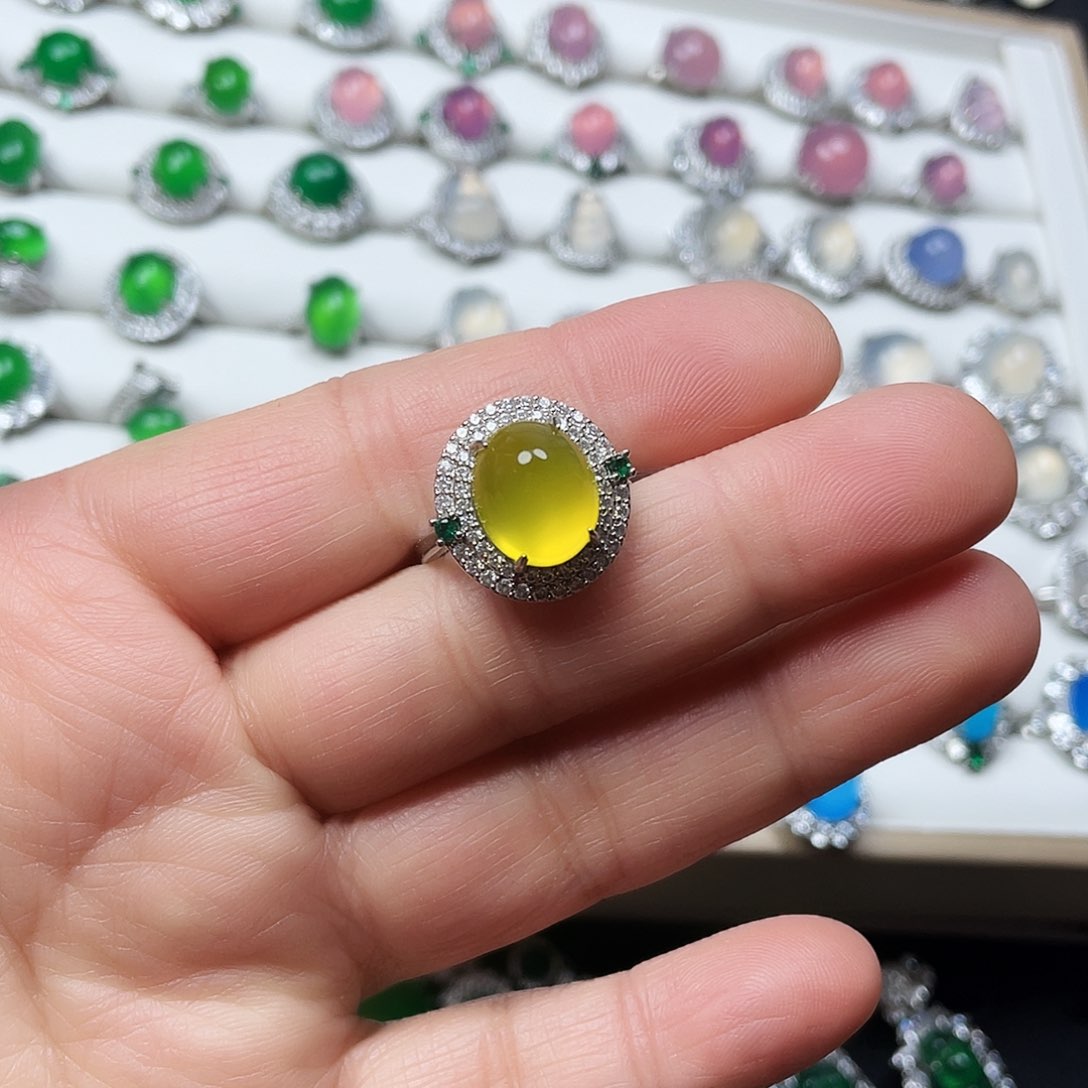 玛瑙/玉髓戒指合金
