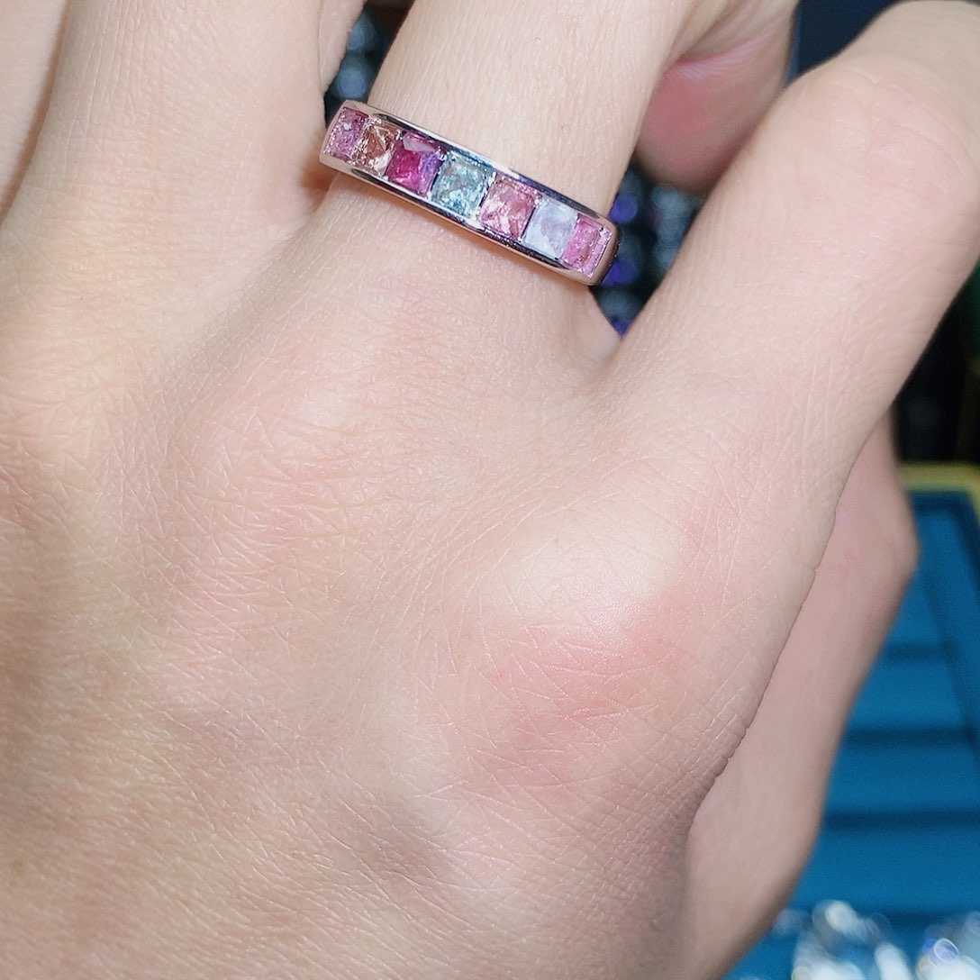 紫晶珠宝半成品银S925镶嵌