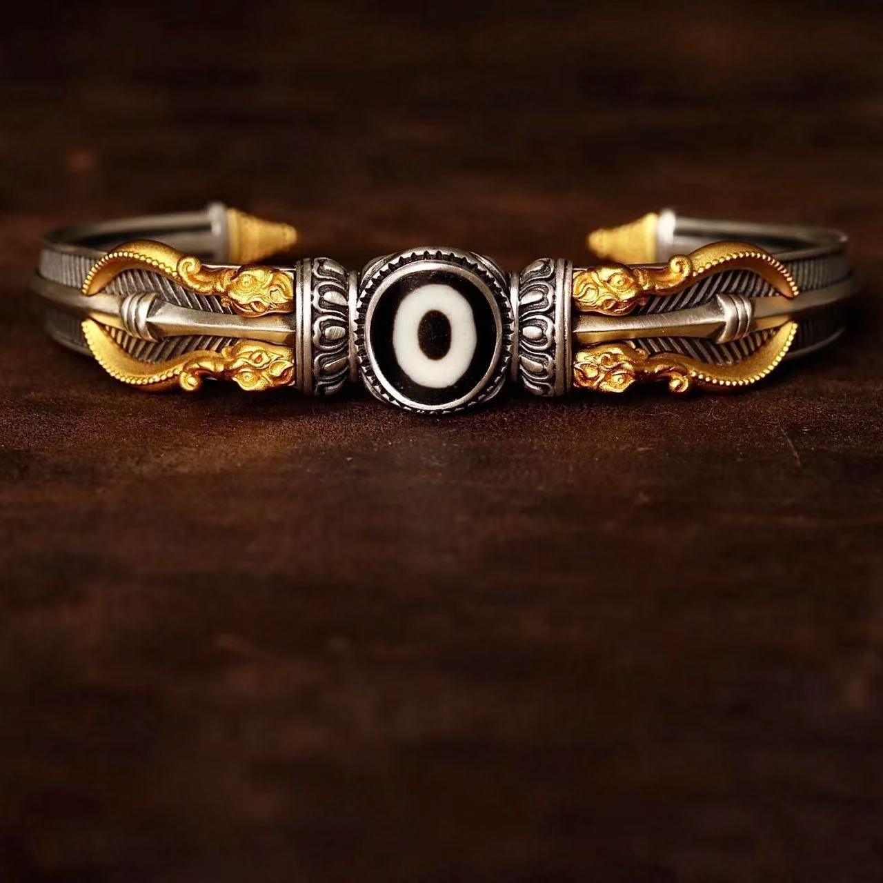 925银手镯 【传饰圣藏】金刚杵手镯（护佑身心健康 前路顺遂）