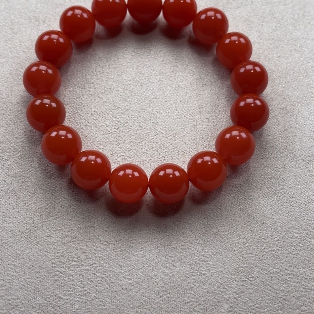 南红玛瑙12➕手串未镶嵌超****兽