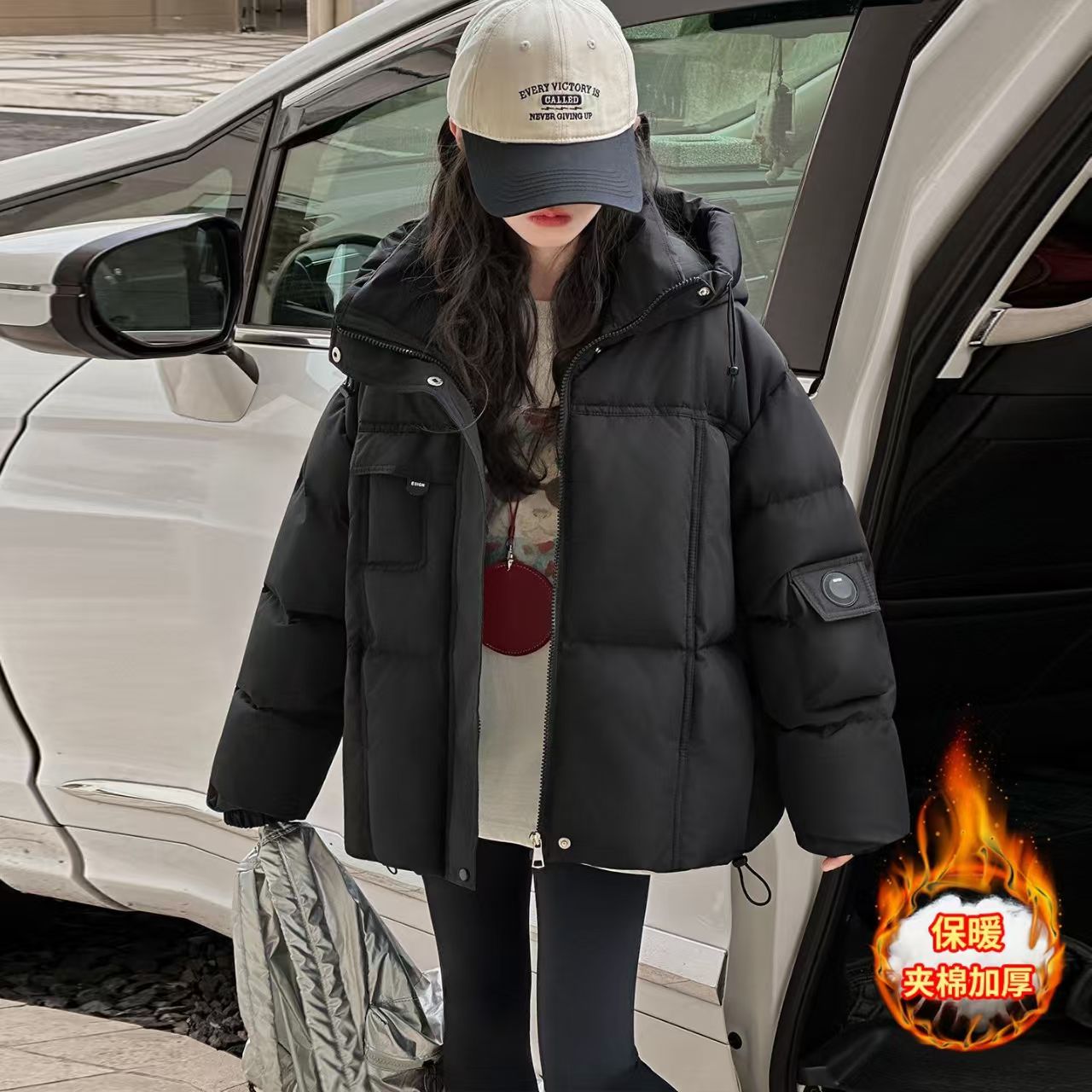 2025新款面包服加绒加厚款棉服女童冬季防风保暖冬装休闲男款棉袄