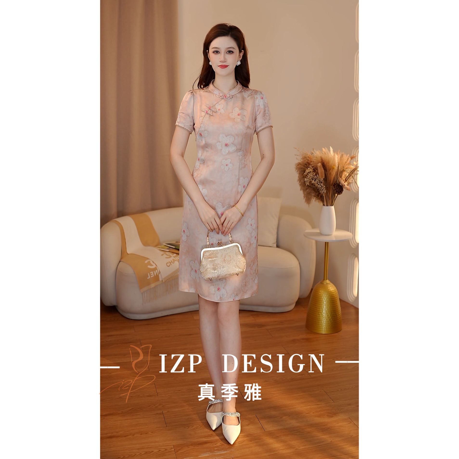 IZP【夏季上新】真季雅<丝梦>新中式国风连衣裙PM73948