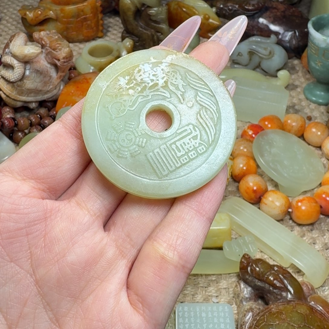 白玉菩提吊坠挂件