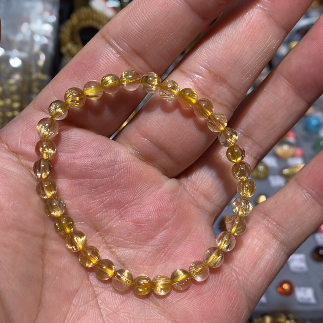 水晶手链未镶嵌钛晶顺发猫眼5➕