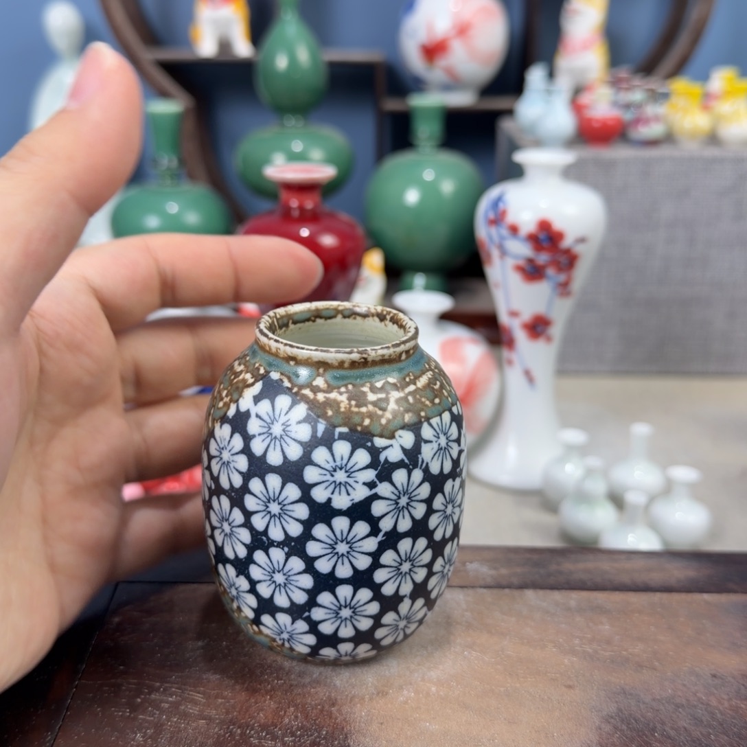 陶瓷手工小花器摆件
