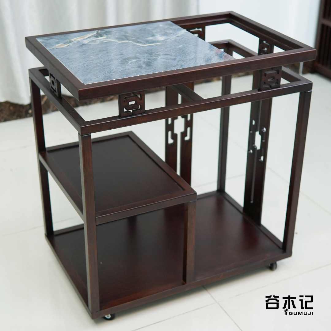 【丝行】移动茶车家用茶台客厅中式茶边柜烧水壶一体小型移动茶水柜