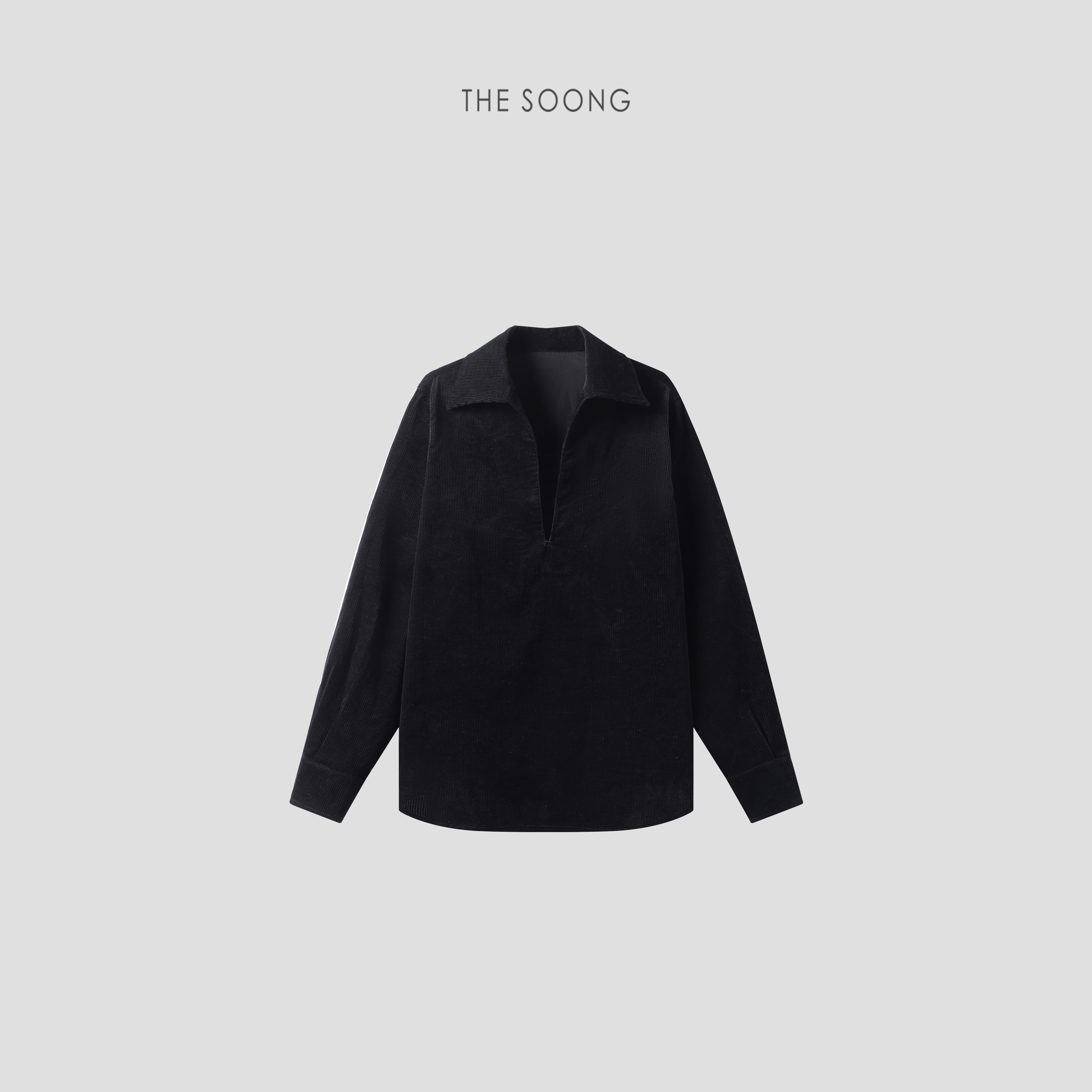 THESOONG| 进口定制韩国 透感灯芯绒 套头凉感衬衫