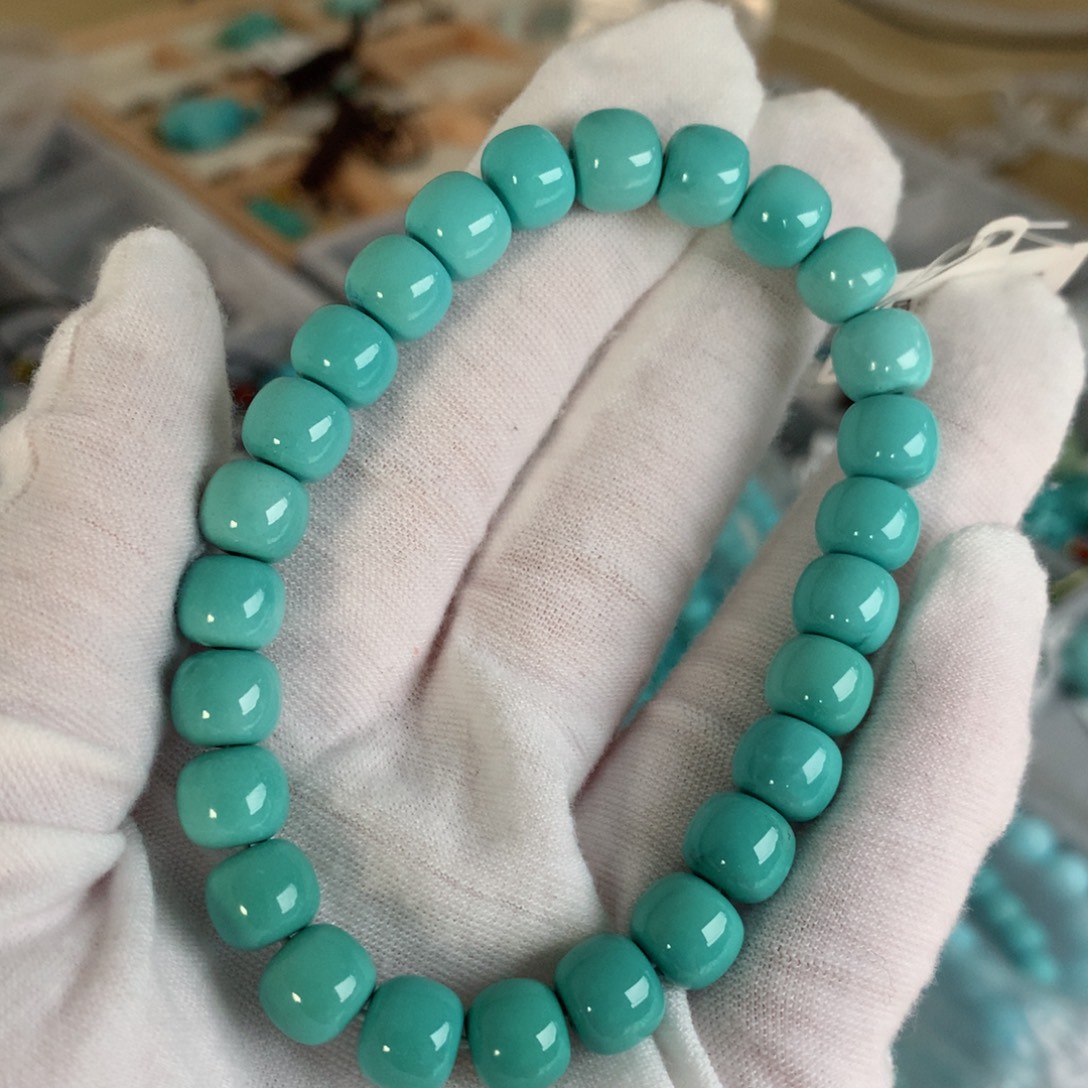 绿松石未镶嵌珠宝奇石8.5mm