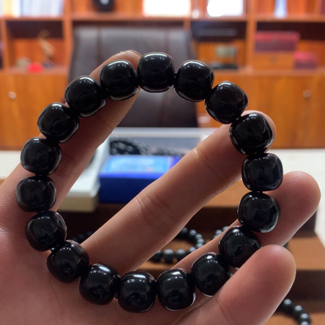 和田玉（青玉）手链未镶嵌