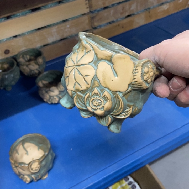 陶瓷花盆单场满9.9发10*8.5