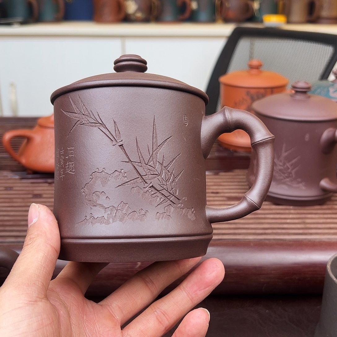 紫砂茶壶陌*宜兴紫砂紫砂盖杯