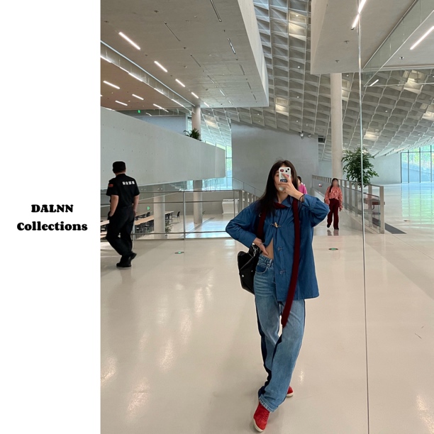 DALNN Collections｜法式度假 打破单调的编织牛角扣牛仔衬衫