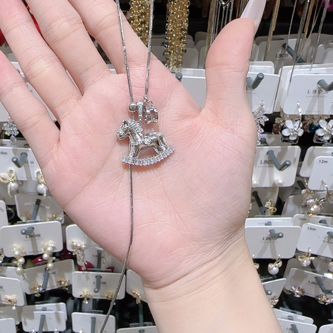 锆石铜合金925银项链