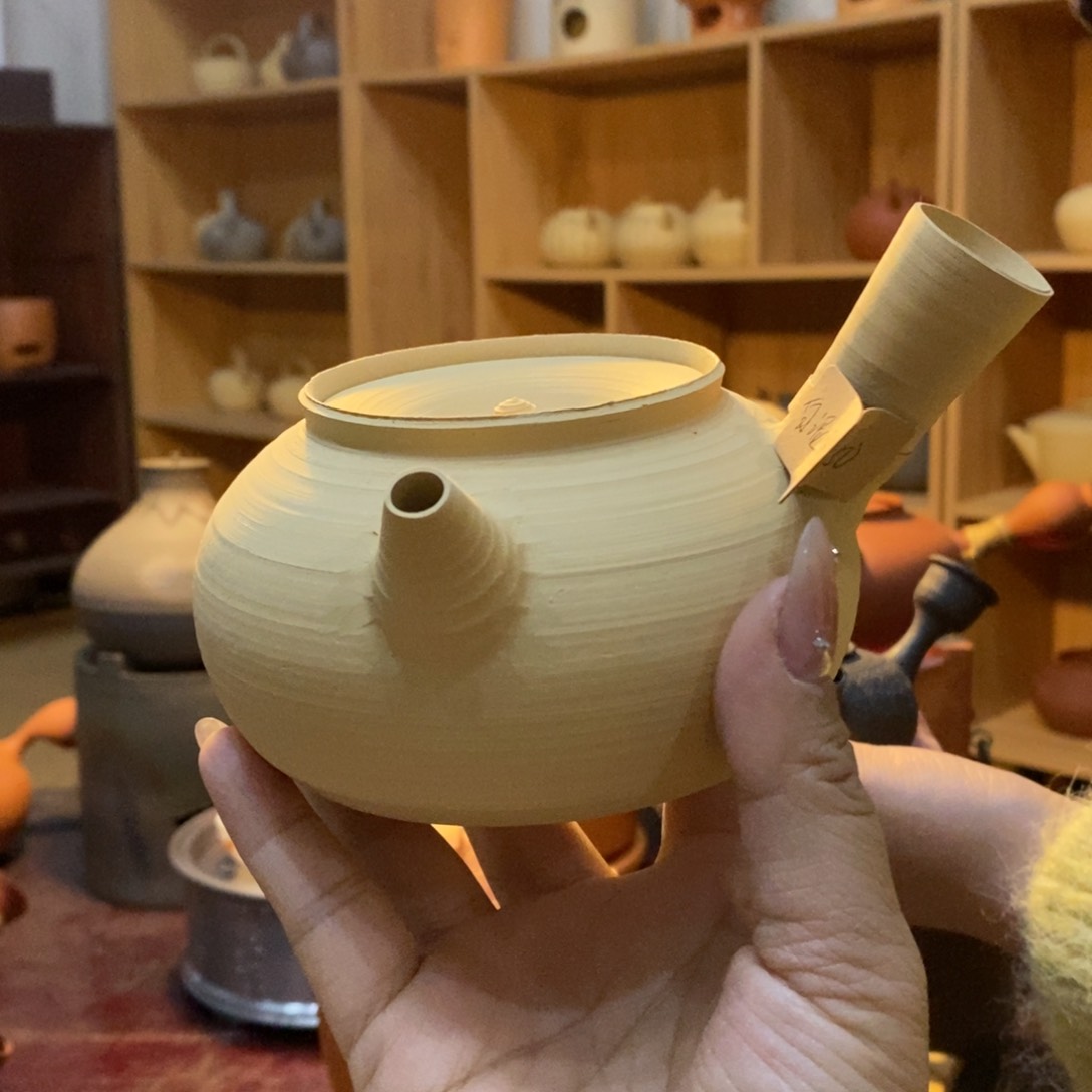 陶孙****栏白泥侧把壶350cc