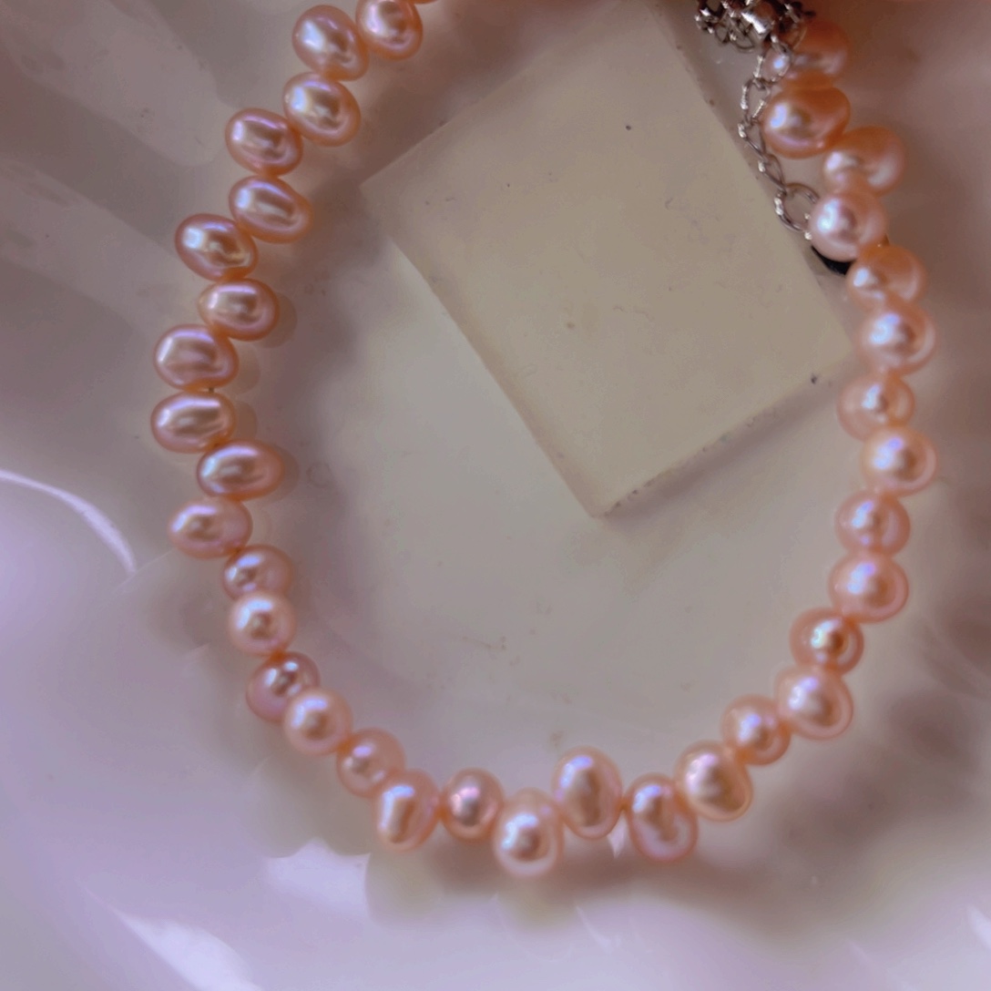 淡水珍珠手绳合金