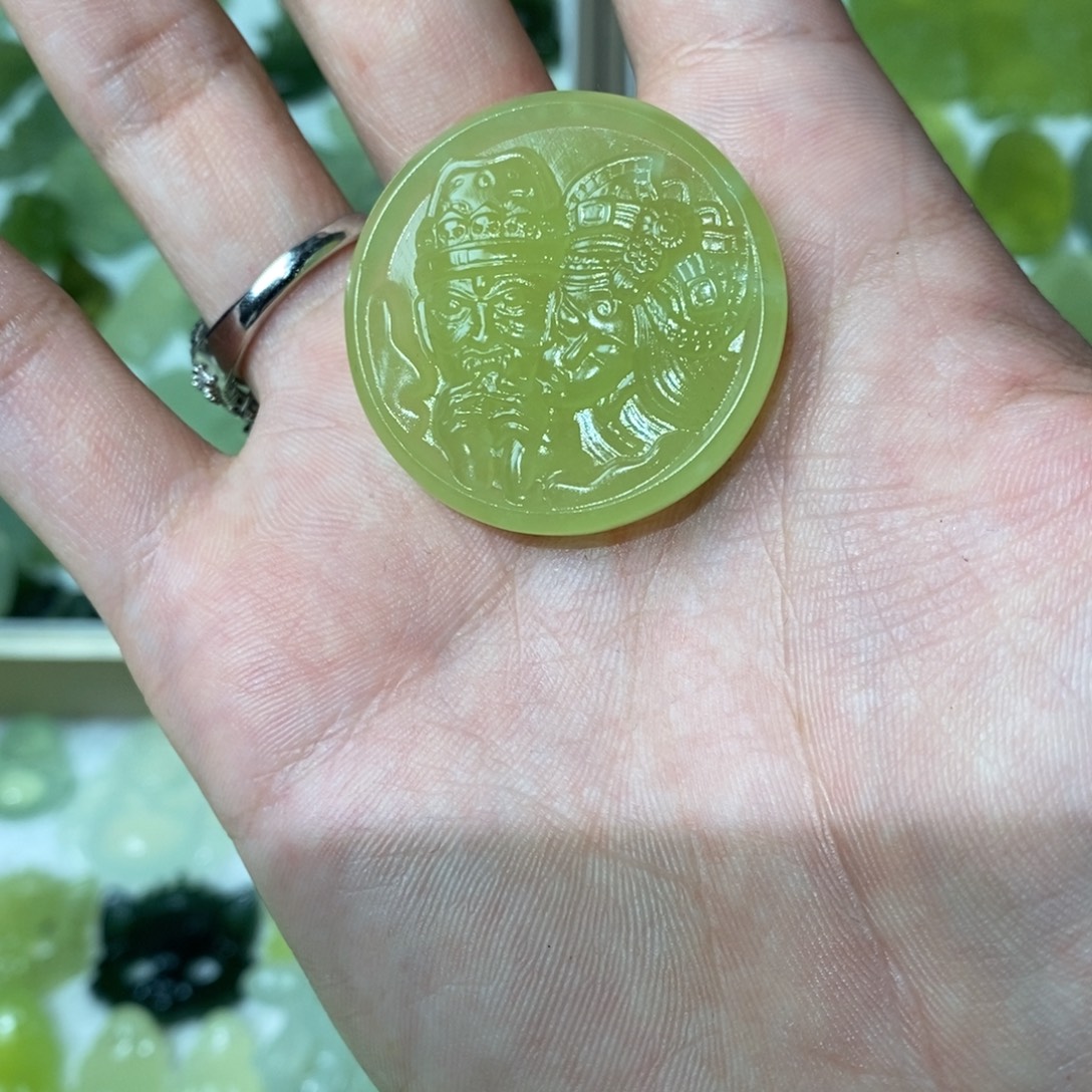 岫玉未镶嵌吊坠(不含链)