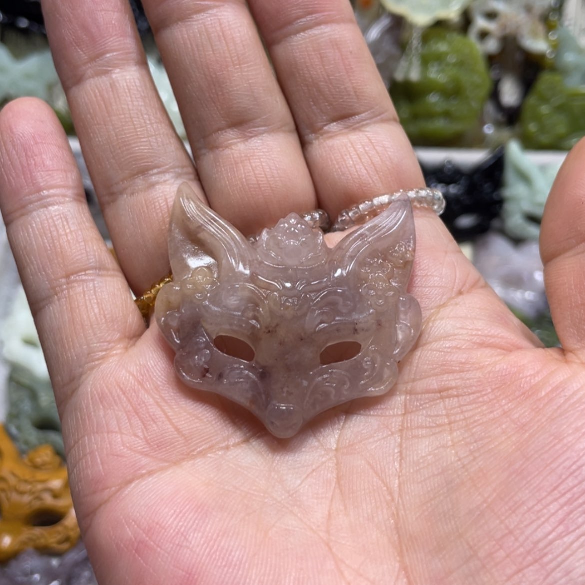 【闪购商品】岫玉颈饰未镶嵌狂*?109手牌