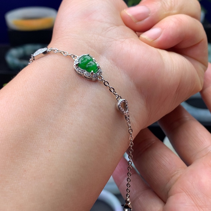 翡翠手链未镶嵌多样性