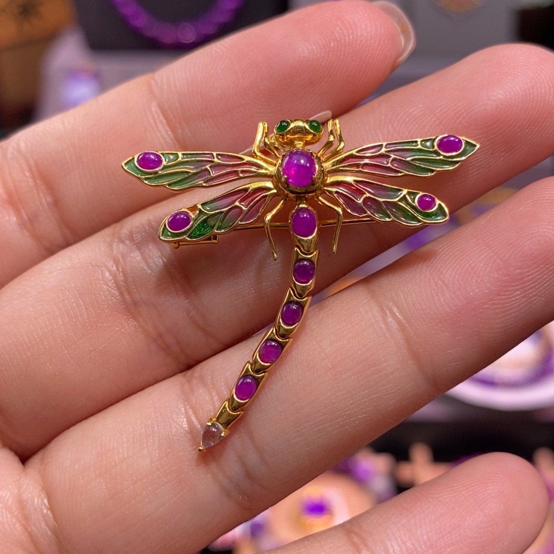 苏纪石（舒俱来）18K金镶嵌吊坠(不含链)