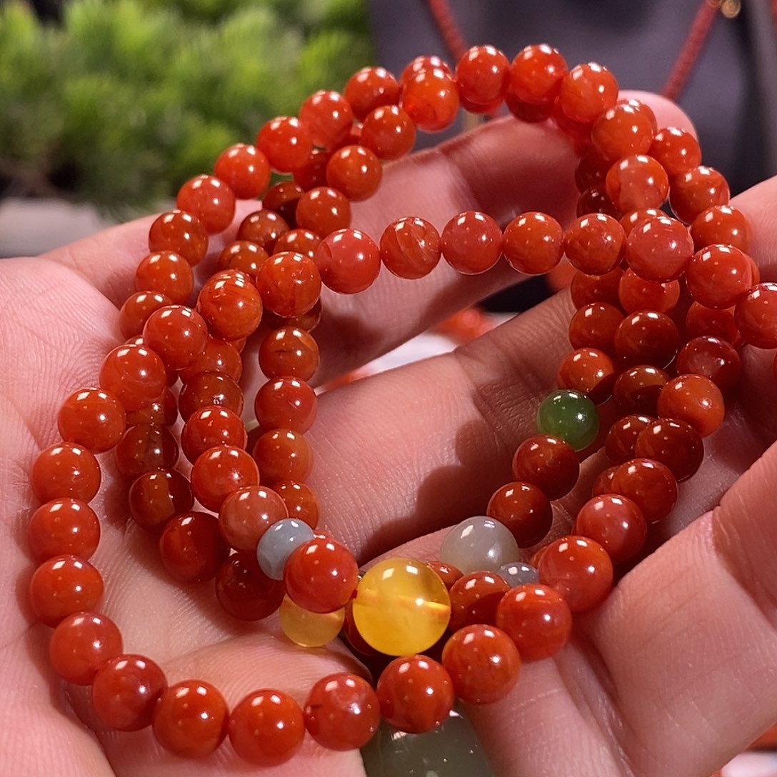 南红玛瑙未镶嵌手串