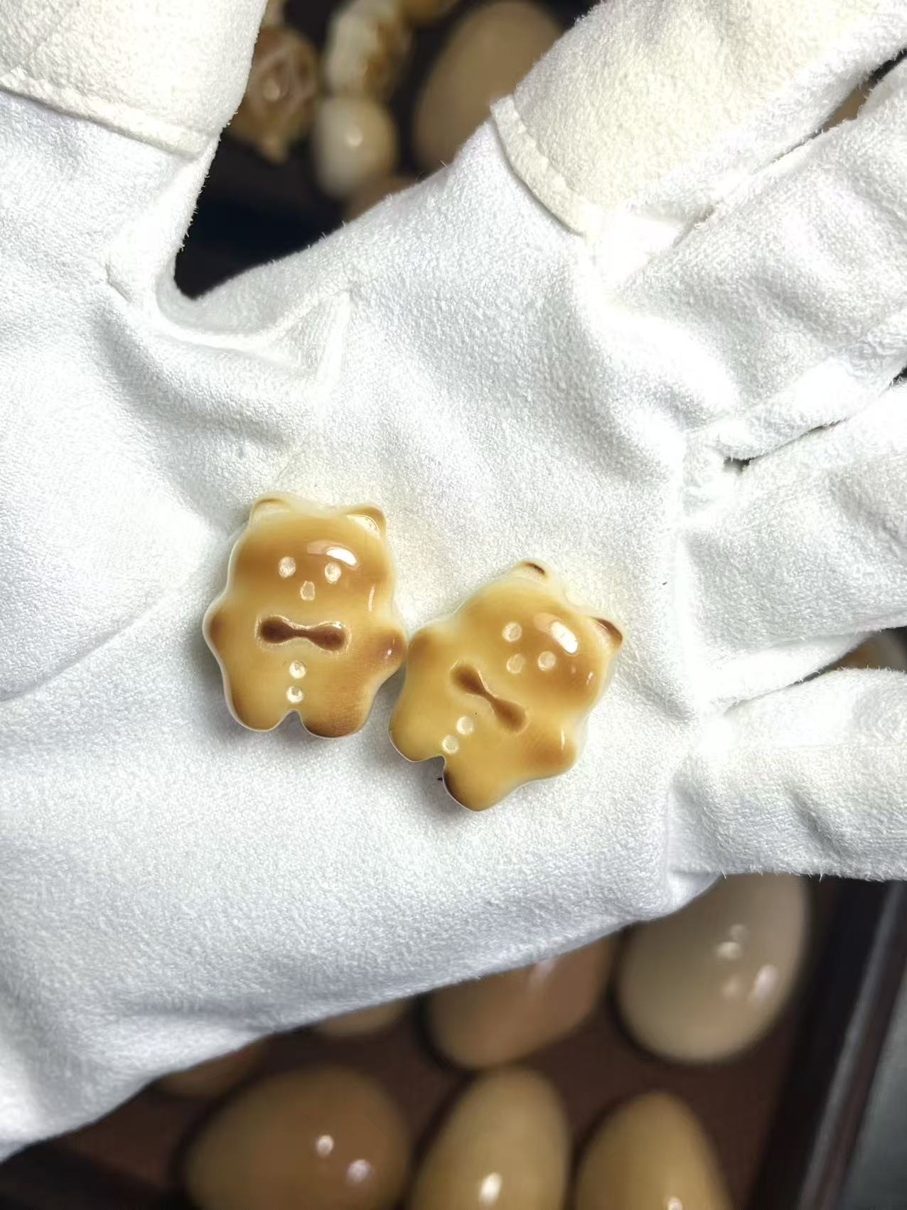 碳烤雕刻牙果食物系可爱风全品牙果小熊饼干