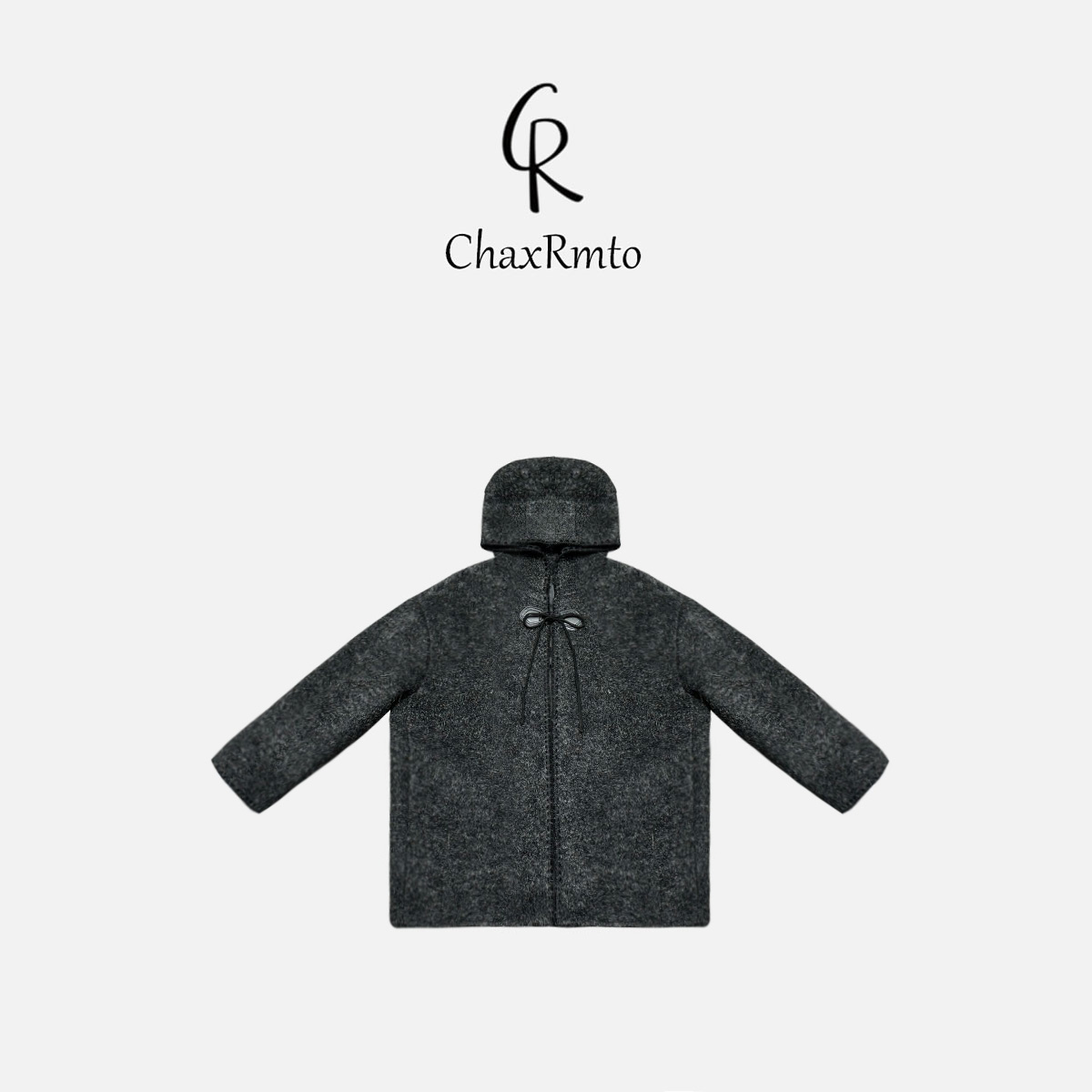 ChaxRmto 2025早春时尚气质系绳毛呢大衣中长款外套 斯斯SC1C2933