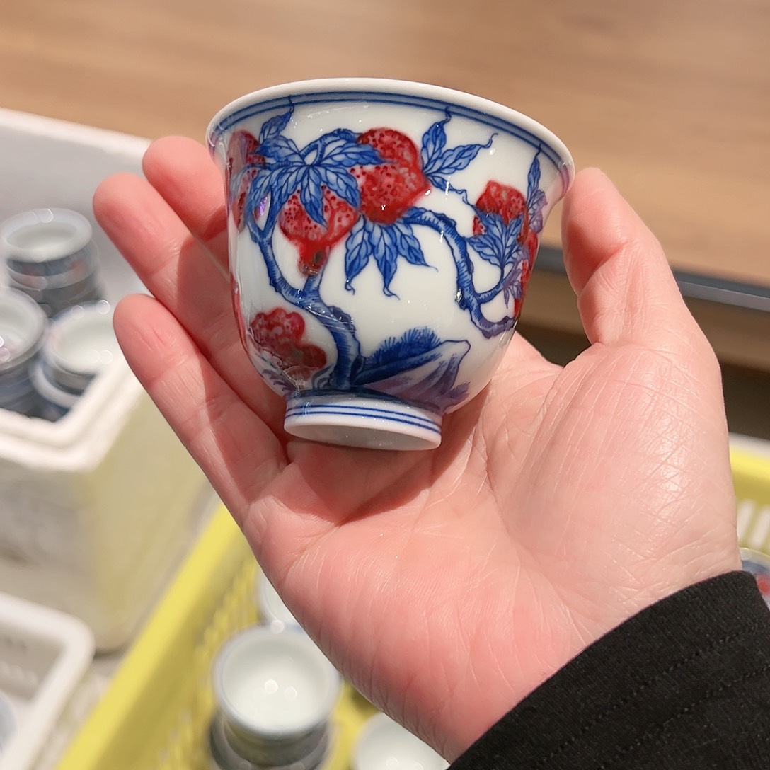 微瑕臻玉古坊原矿青花釉里红
