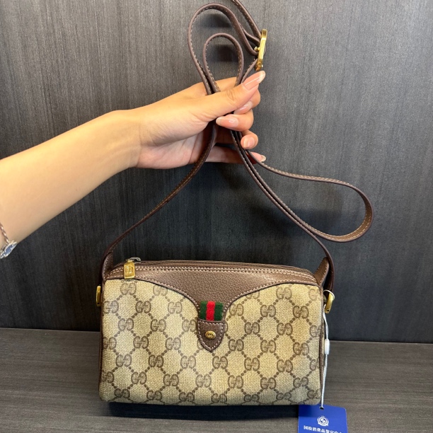 95新 GUCCI/古驰 兔兔奢J/古驰斜挎包/16004