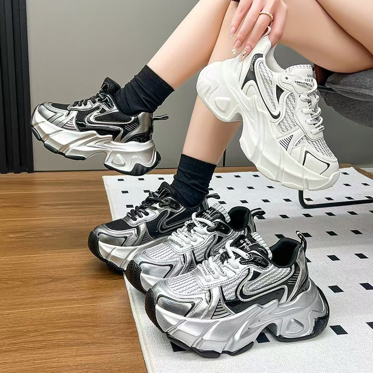 2025新款女鞋老爹鞋运动鞋博肯棉鞋雪地鞋网红时尚春季韩版网面