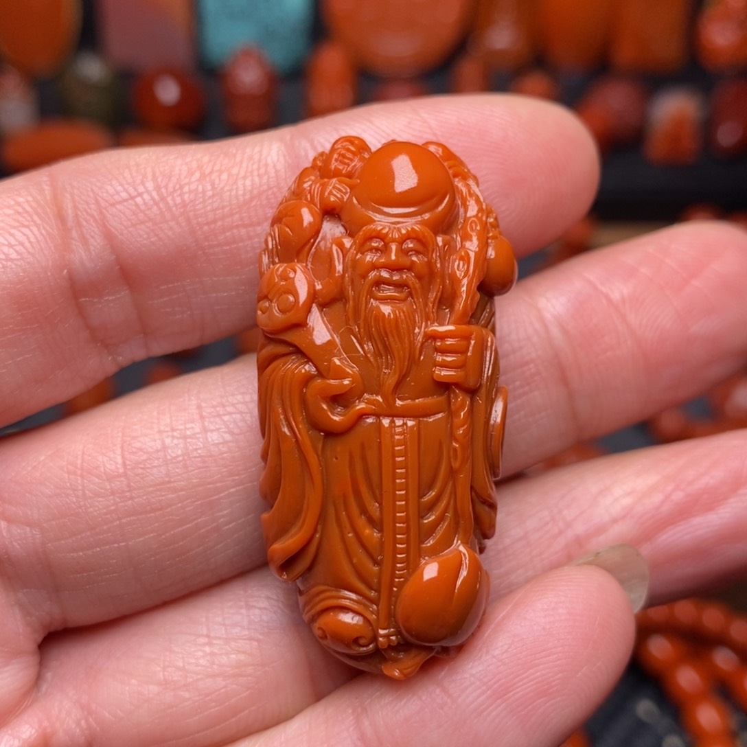 南红玛瑙精工吊坠未镶嵌