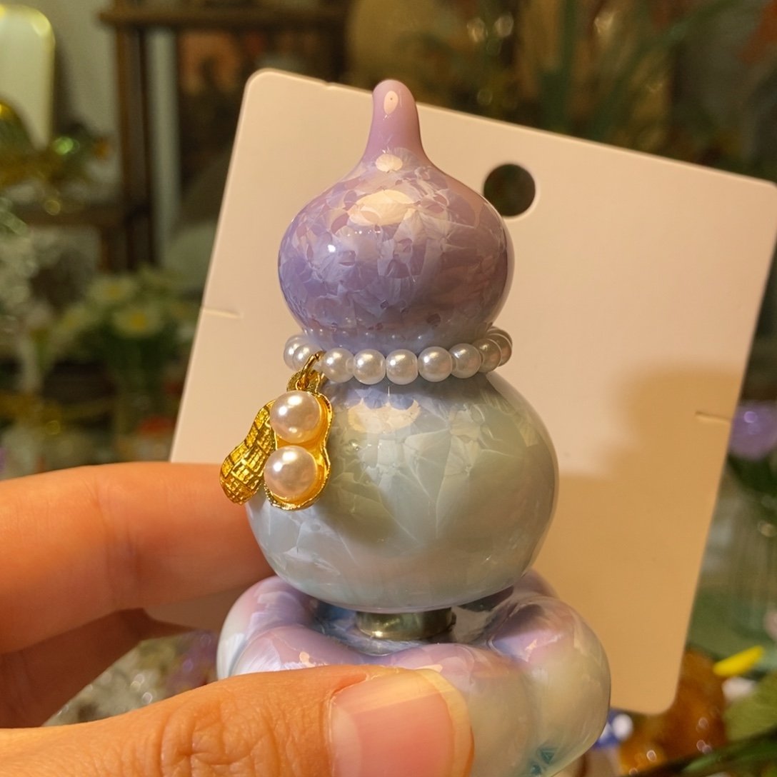 琉璃手工艺品紫色