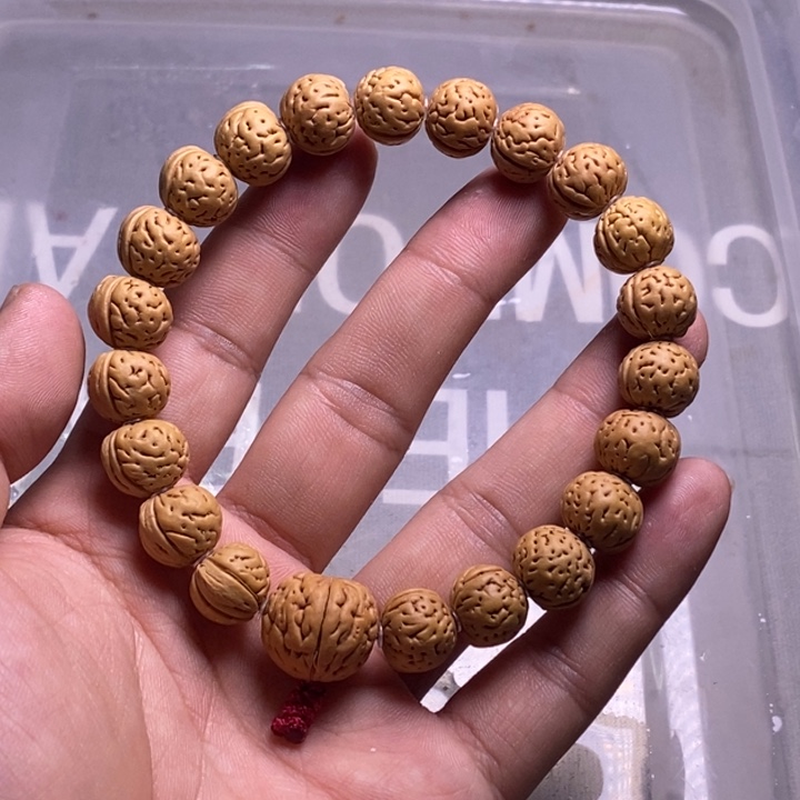 *****桃核手串纯野生磨盘