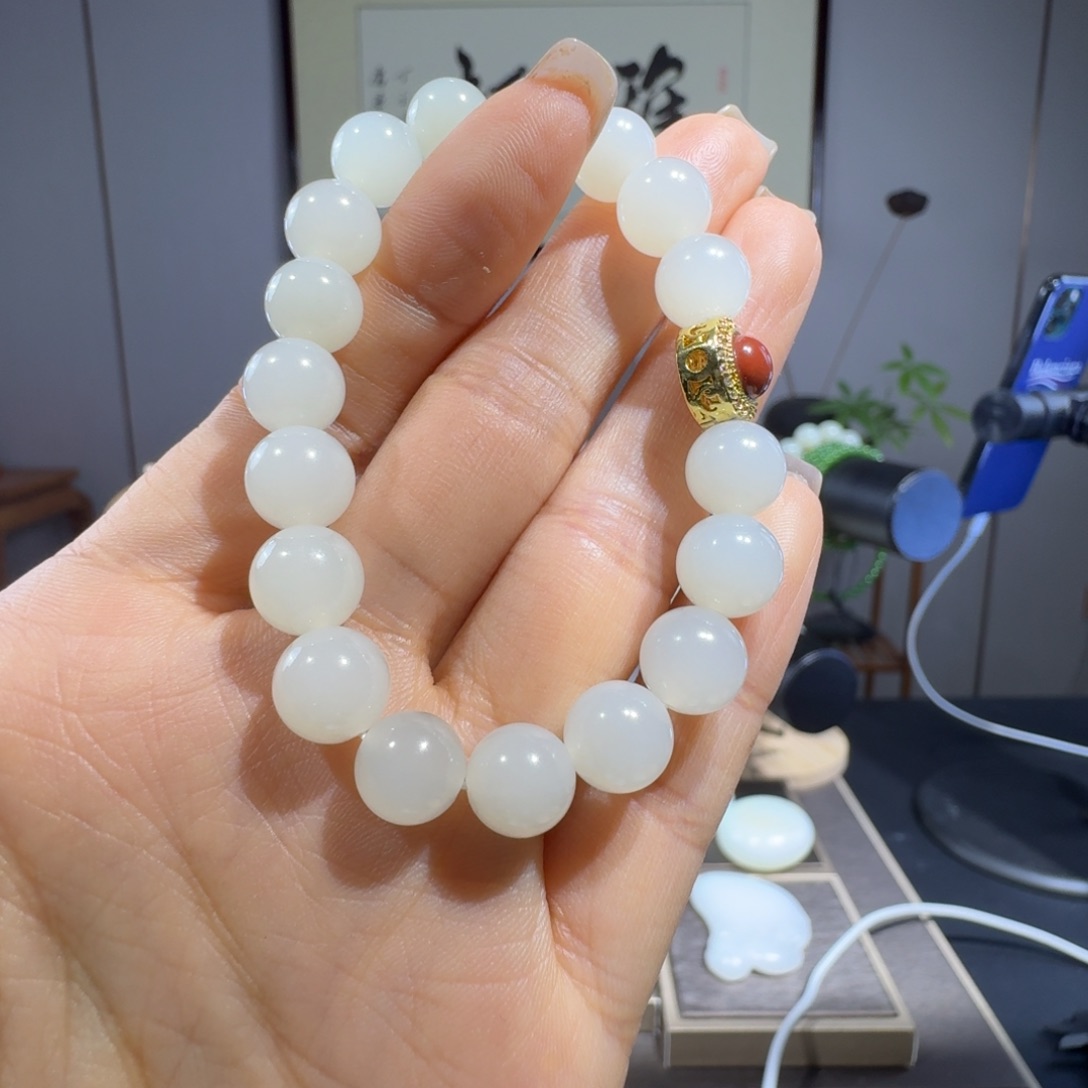 未镶嵌和田玉手串对*起