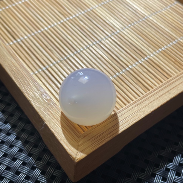 白色玛瑙尺寸约20mm圆珠手工DIY配珠