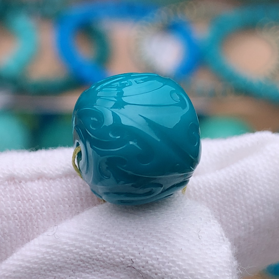 未镶嵌绿松石珠宝奇石12mm