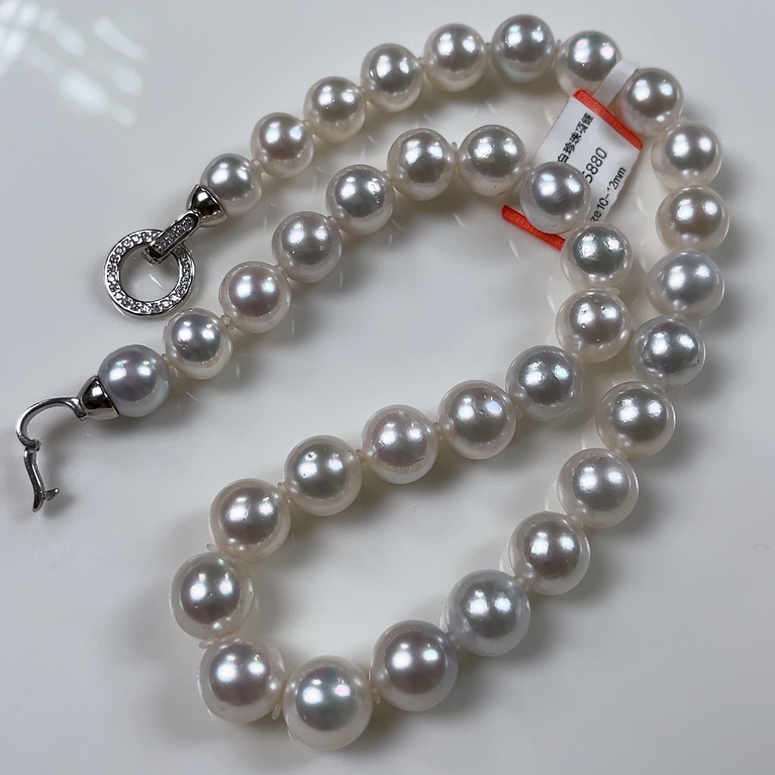 海水珍珠颈饰未镶嵌澳白10-12