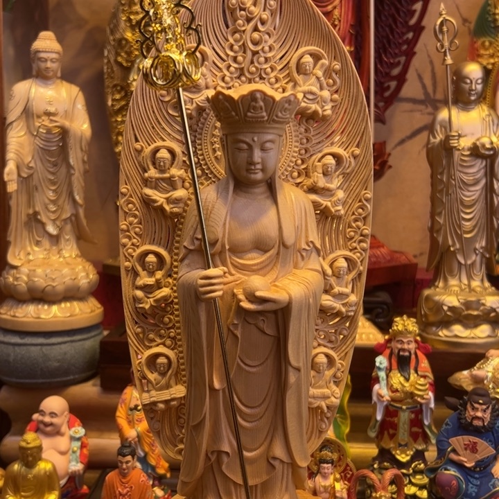 桧木地藏木结构工艺精湛