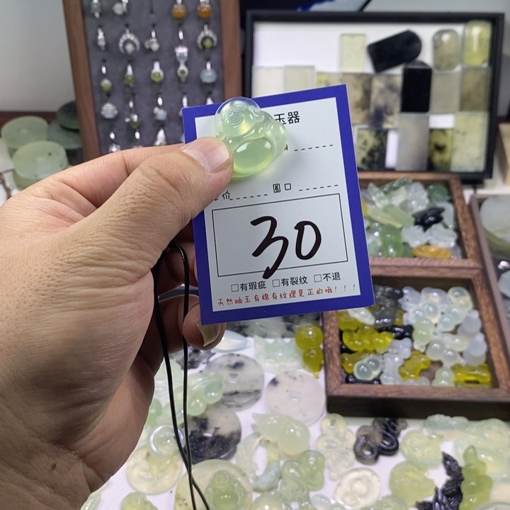 蛇纹石玉颈饰未镶嵌我****成