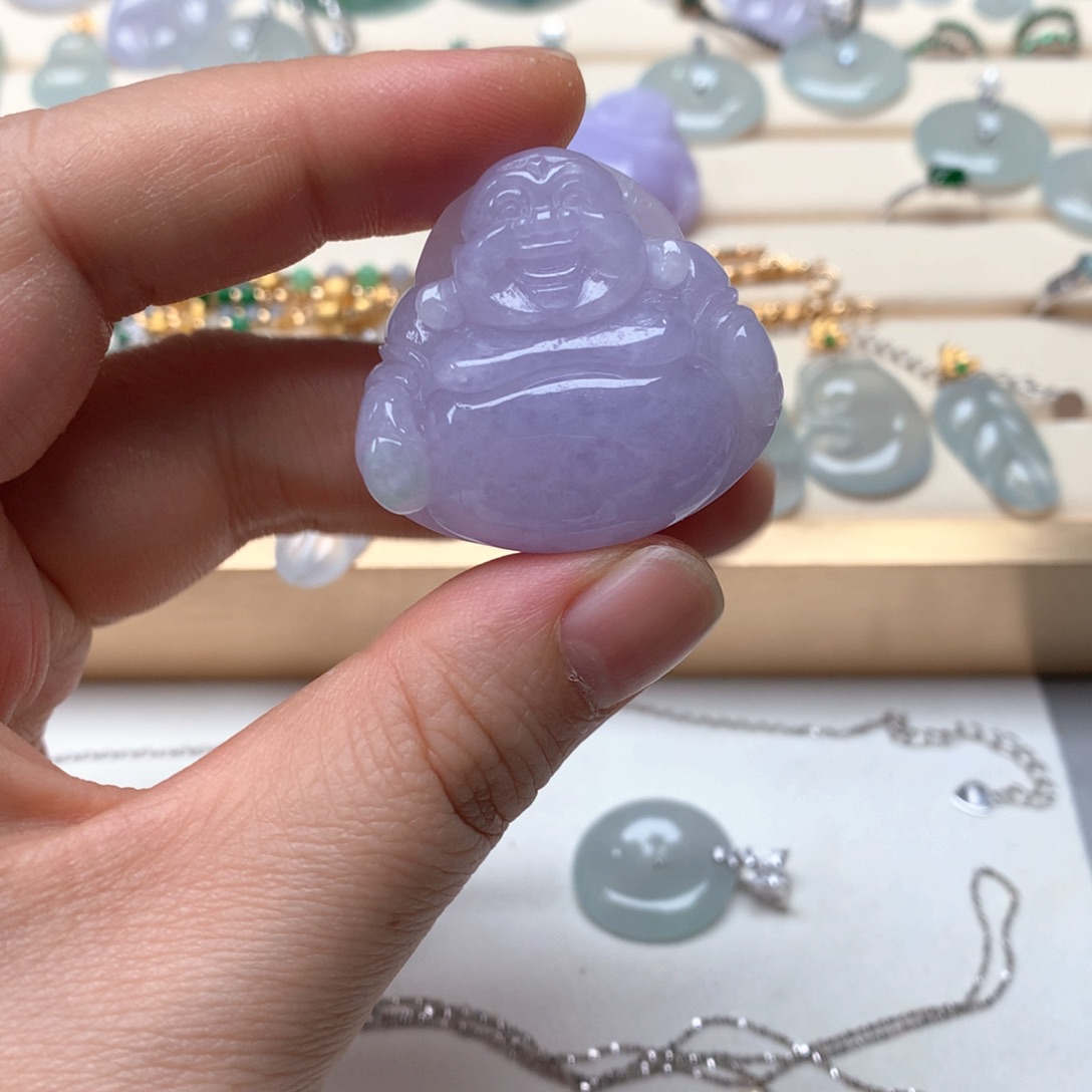 翡翠未镶嵌戒指翡翠佛公