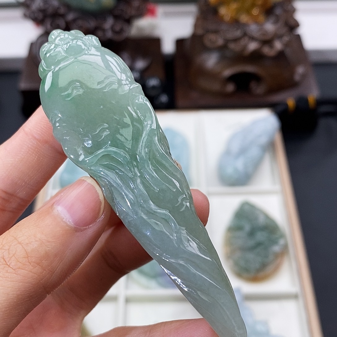 颈饰未镶嵌翡翠缅甸翡翠A货