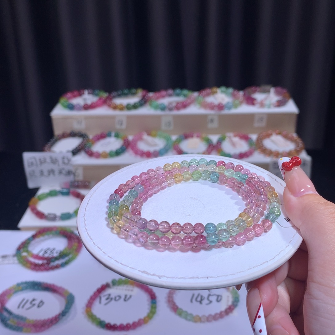 碧玺手链未镶嵌少*碧玺