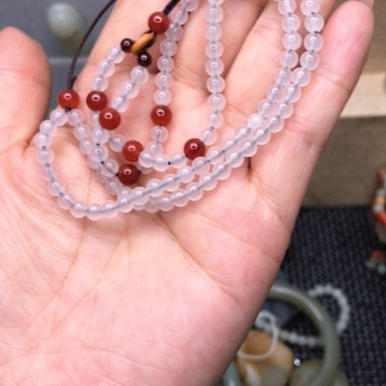 岫岩老玉（透闪石质玉）颈饰未镶嵌