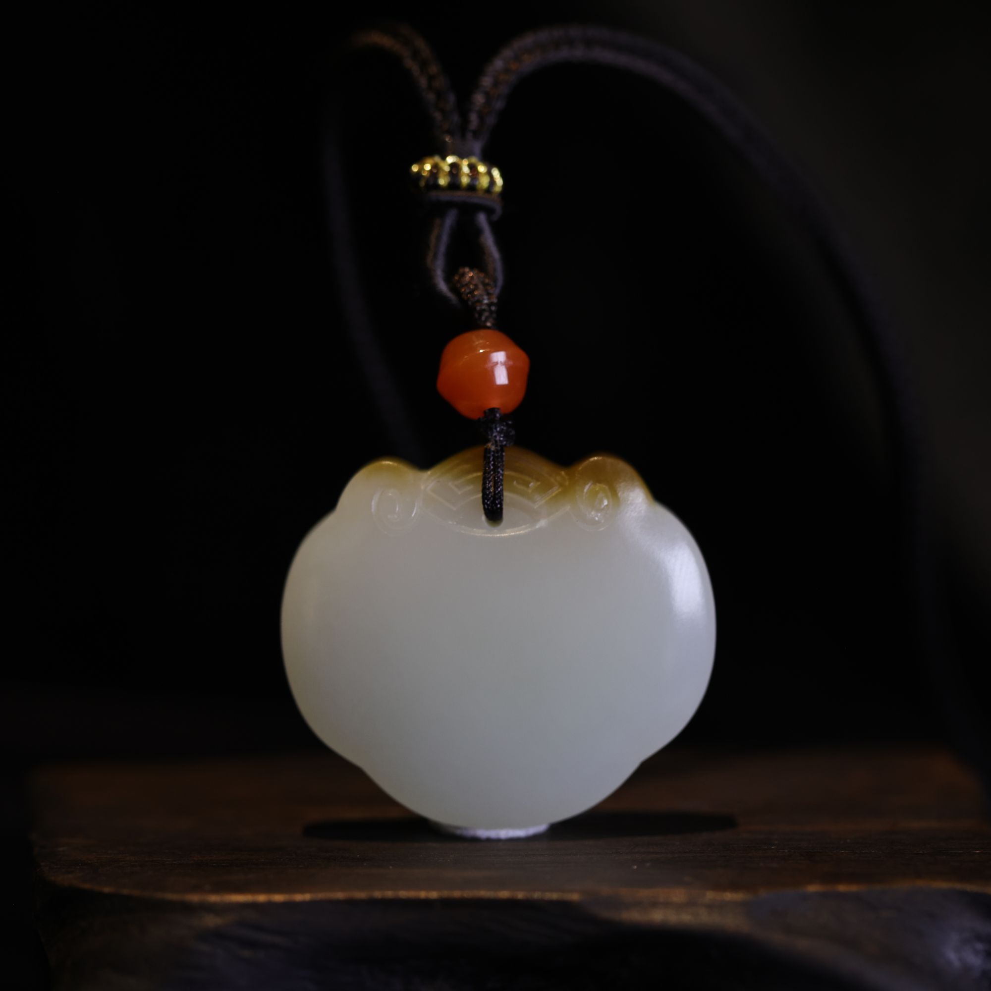 【新疆马爷珠宝】糖白事事如意吊坠 27.2*30.3*9.4/14.9g