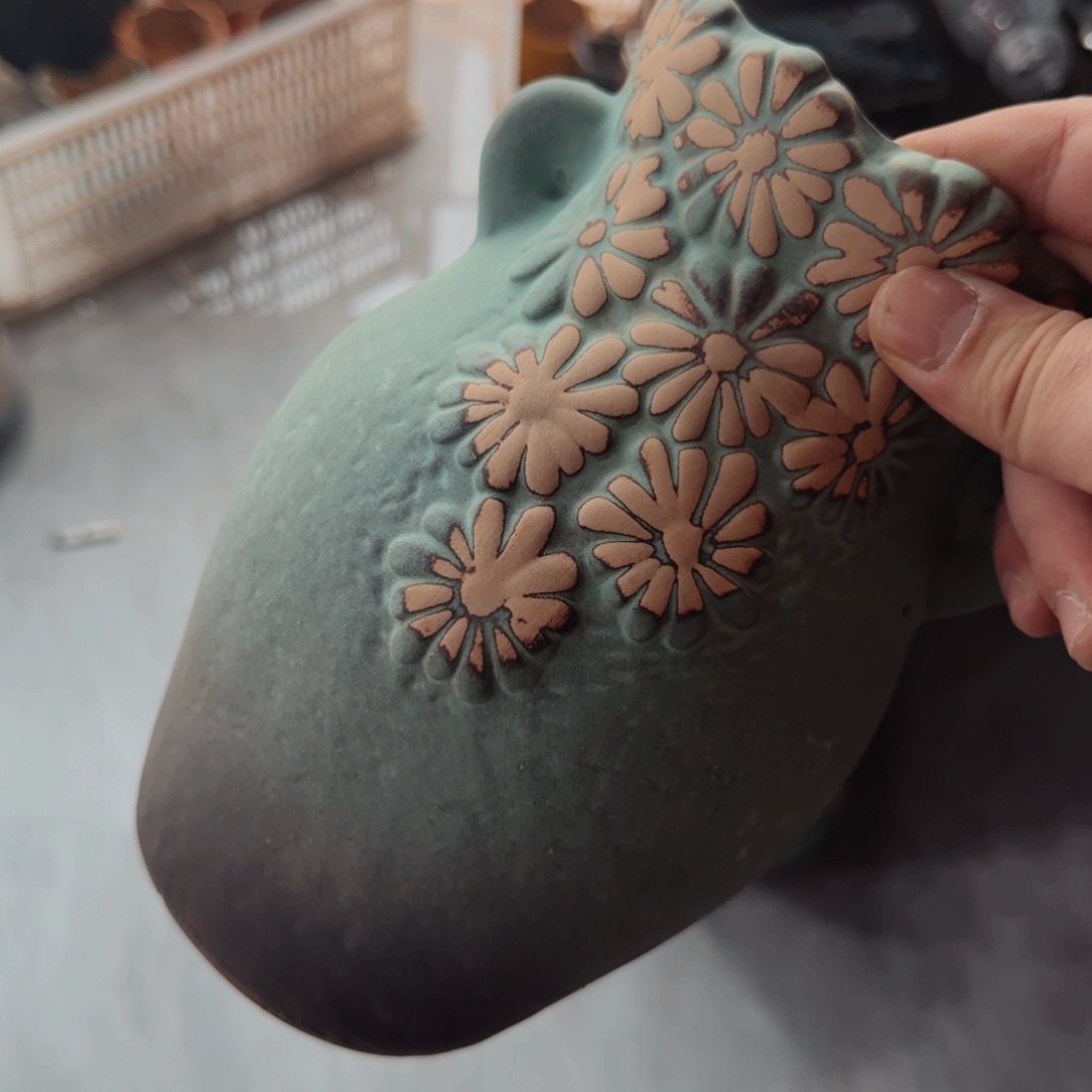 紫砂花盆粗陶盆醋